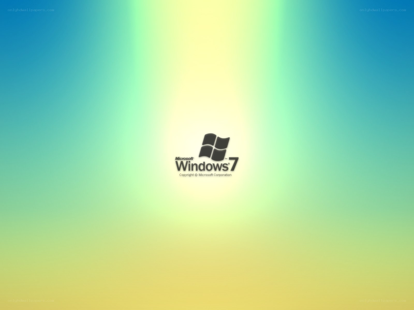 Windows 7 logo on gradient