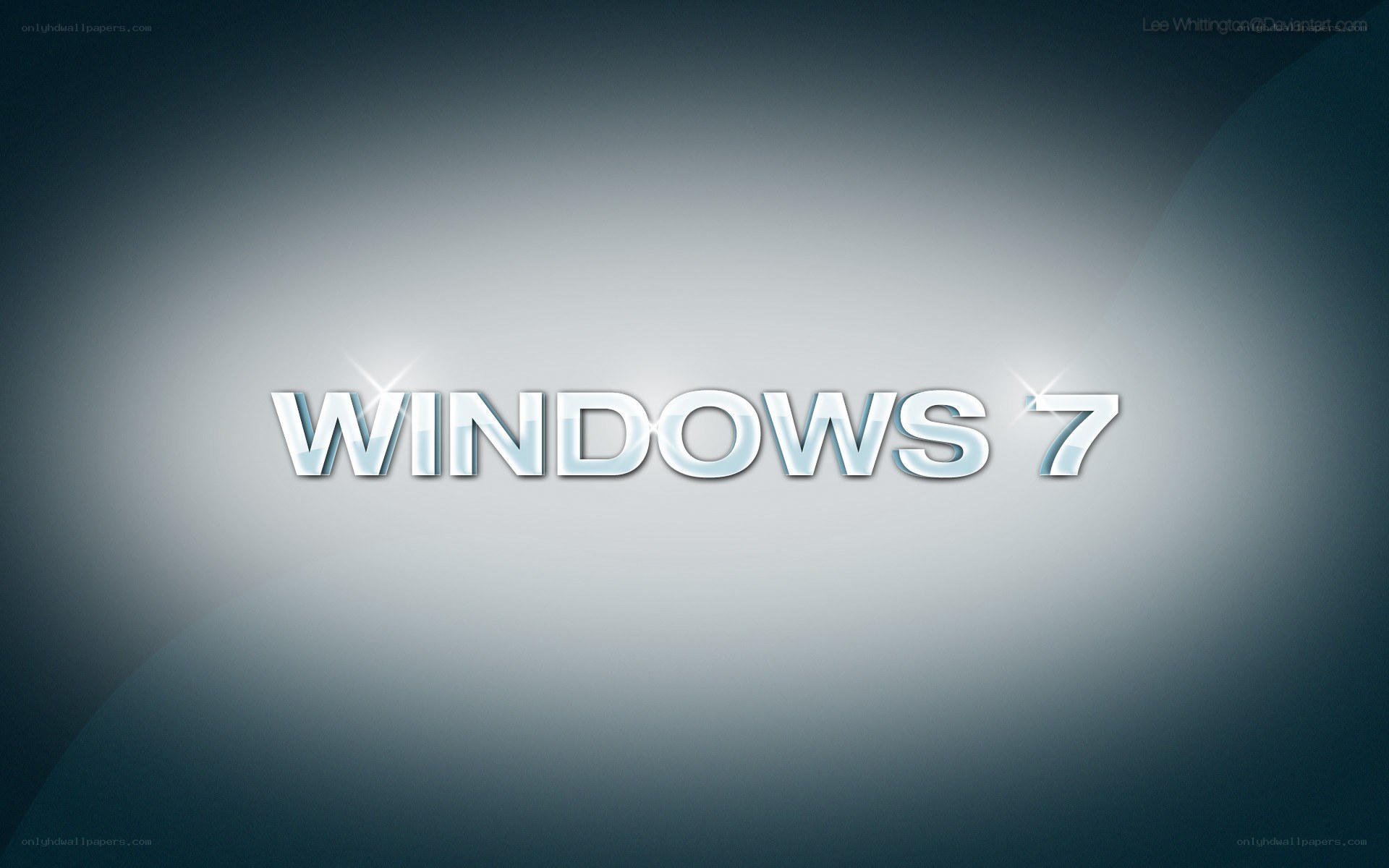 Windows 7 logo on gradient background