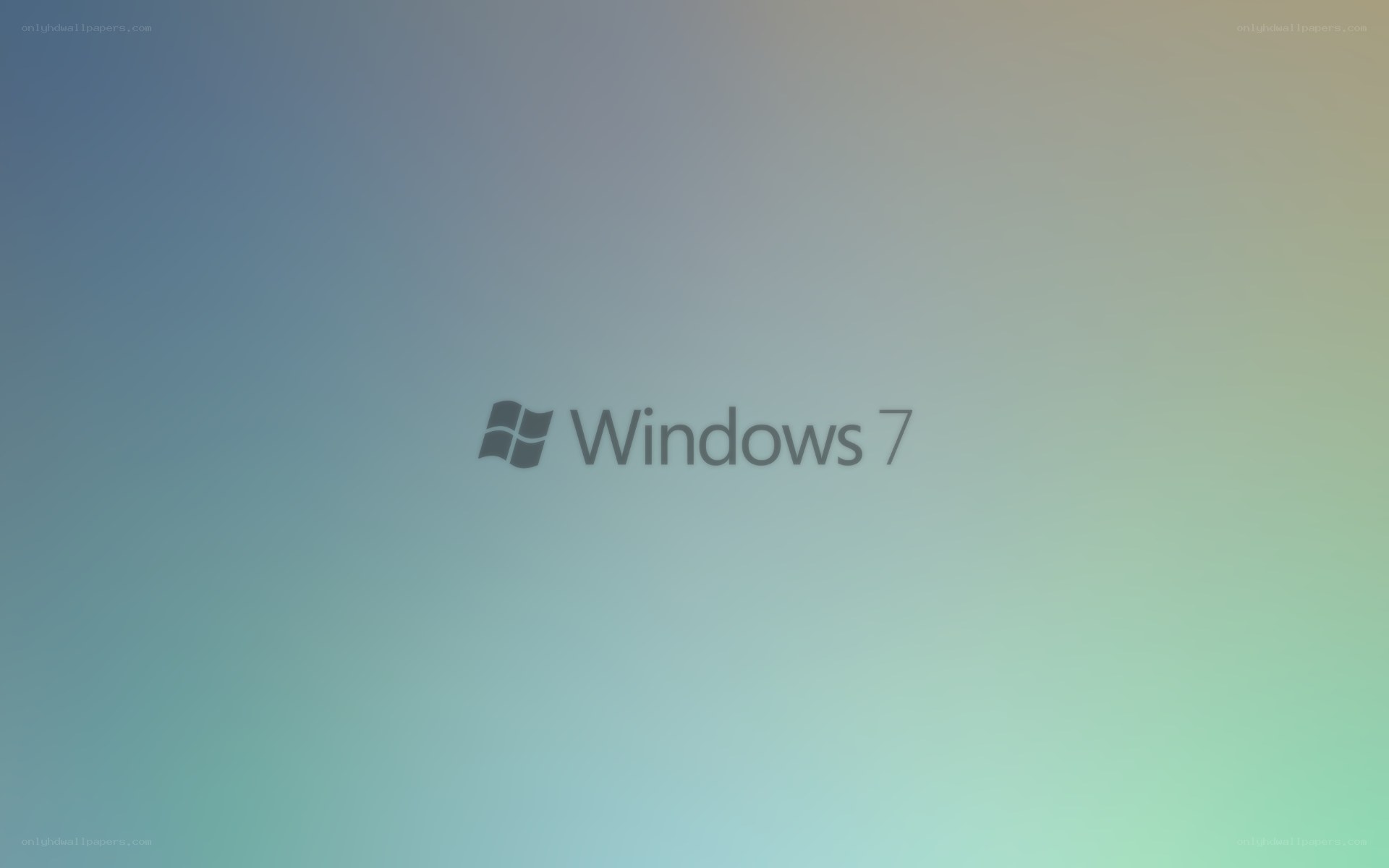 Windows 7 logo on gradient background
