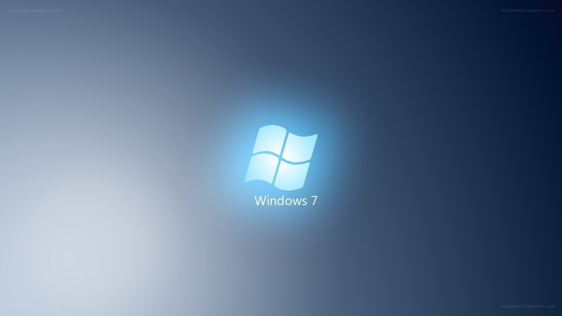 Windows 7 logo on gradient