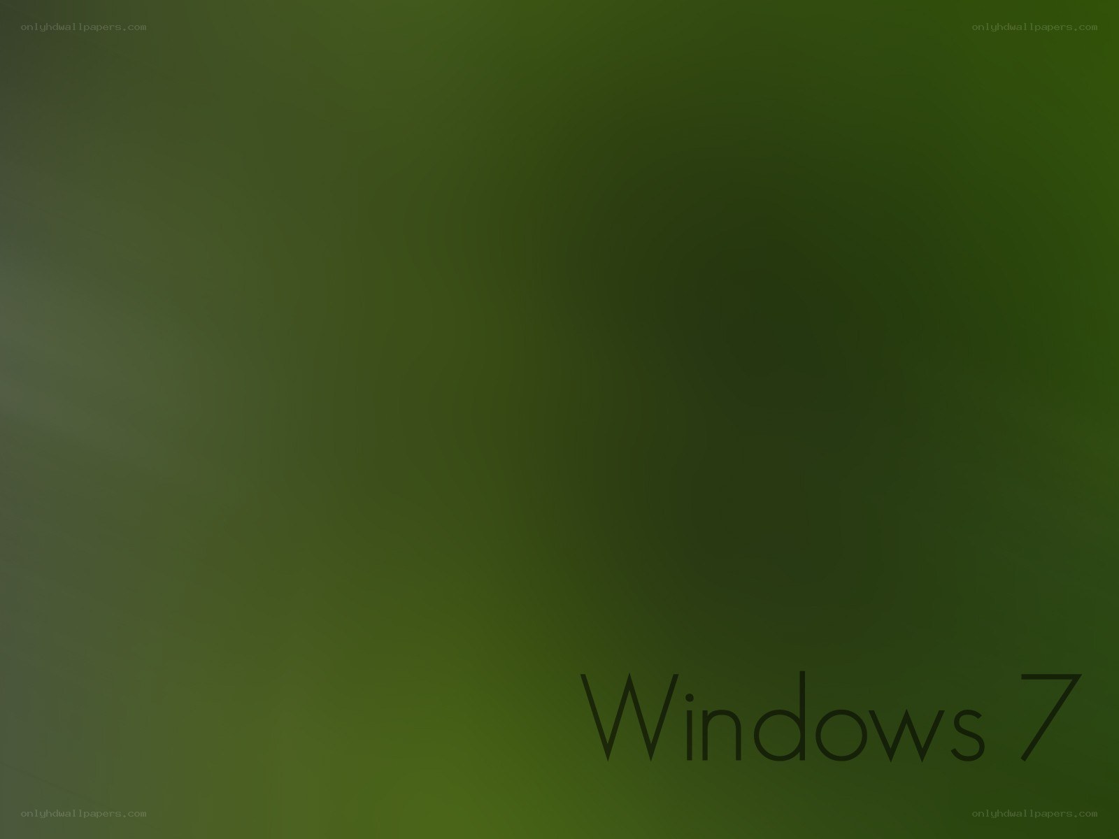 Windows 7 logo on green