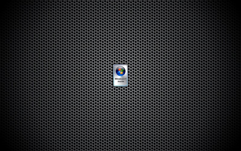 Windows 7 logo on mesh background