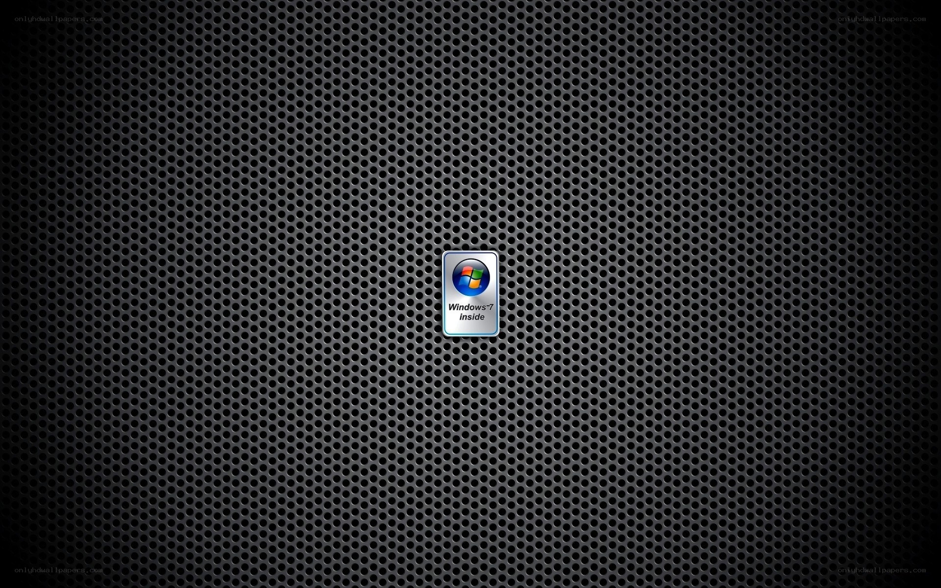 Windows 7 logo on mesh background