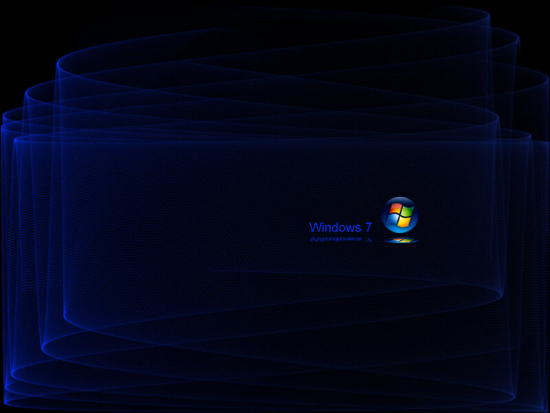 Windows 7 Logo on Screen