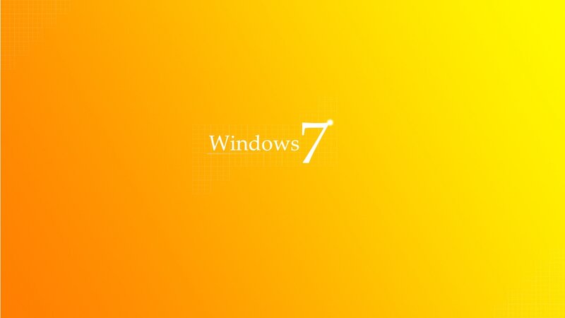 Windows 7 Logo — Orange, Neutral