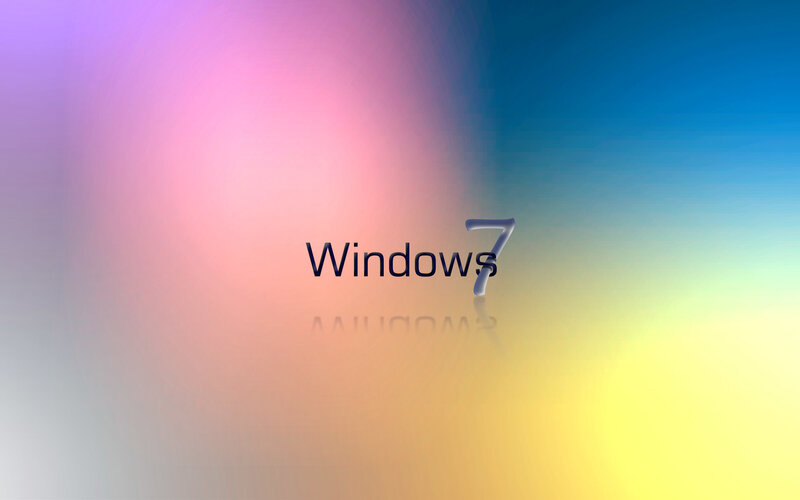 Windows 7 Logo — Purple, Calm, Digital Art, Blue