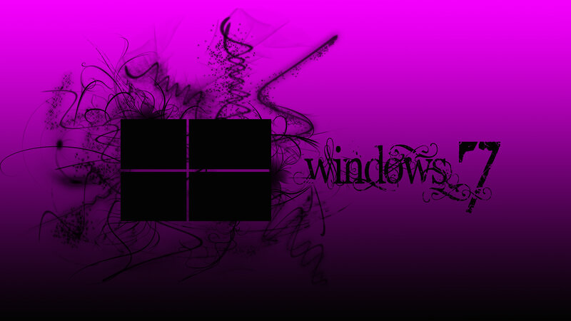 Windows 7 Logo — Purple, Dark