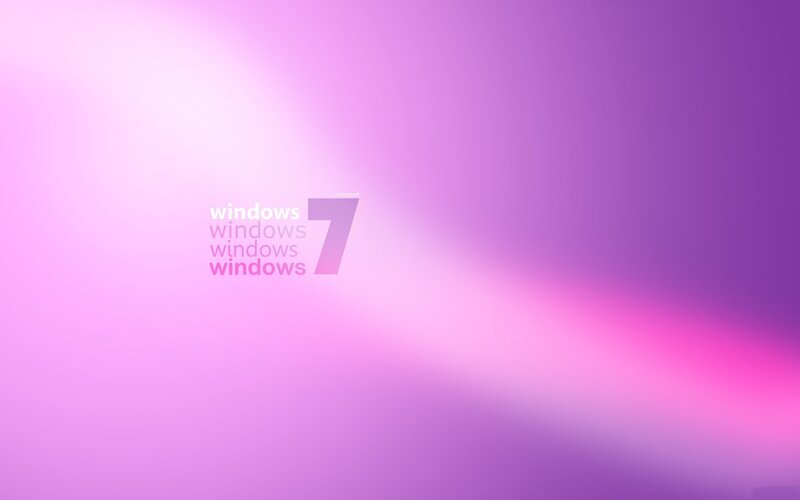 Windows 7 Logo — Purple, Minimalist, Digital Art