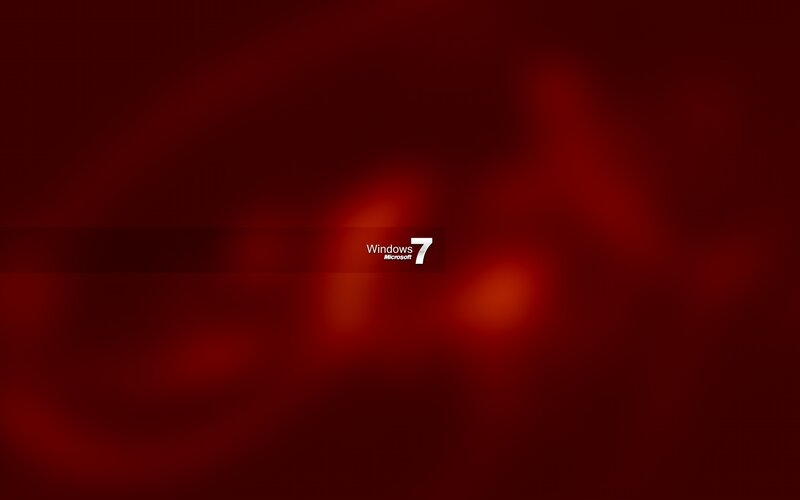 Windows 7 Logo — Red, Abstract