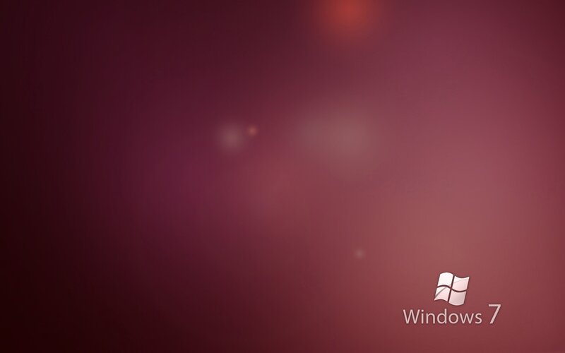 Windows 7 Logo — Red, Minimalist, Digital Art
