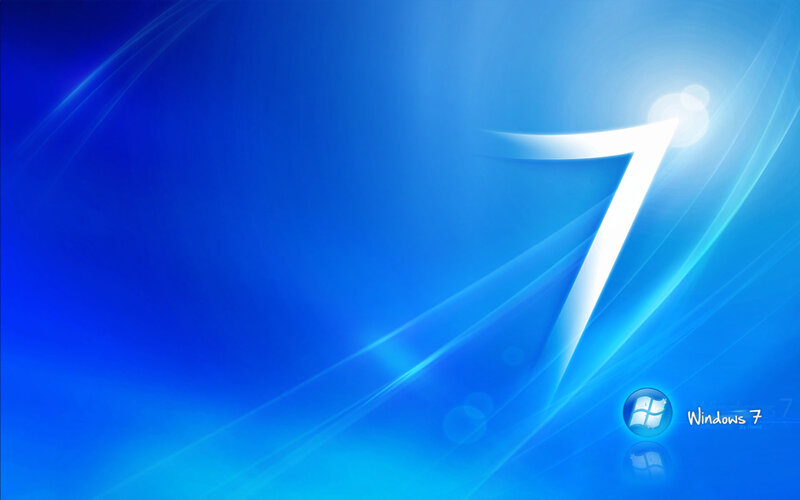 Windows 7 Logo — Serene, Text