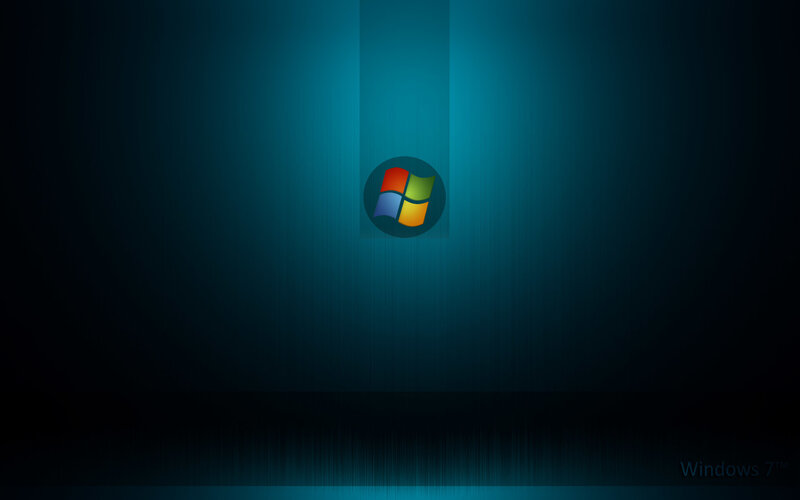 Windows 7 Logo — Text, Black