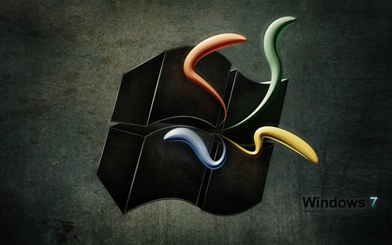 Windows 7 logo wallpaper