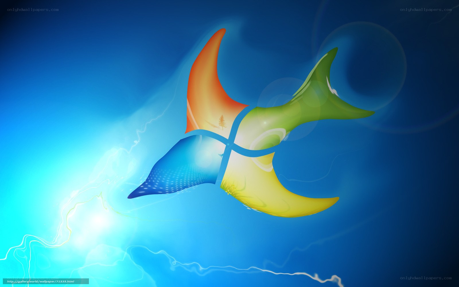 Windows 7 logo wallpaper