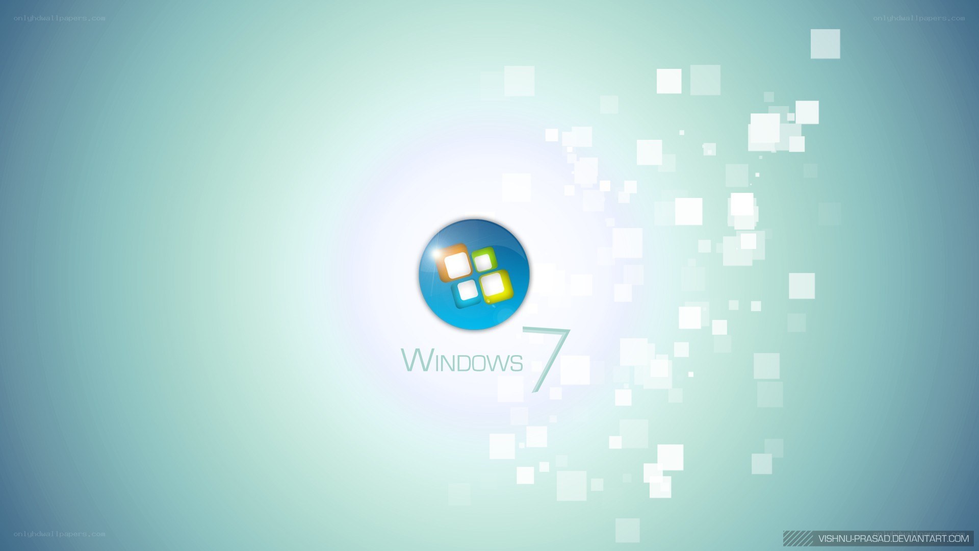 Windows 7 logo wallpaper
