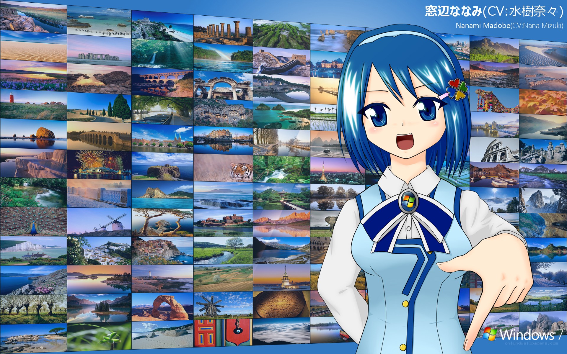 Windows 7 mascot Nanami