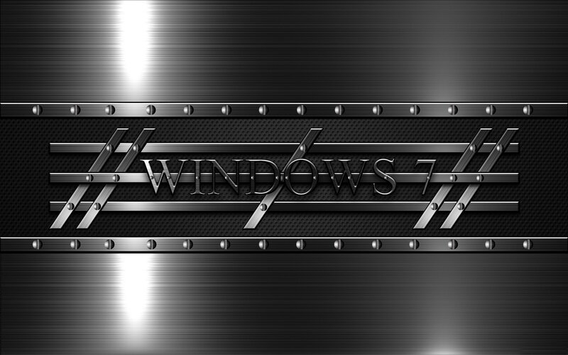 Windows 7 metal design