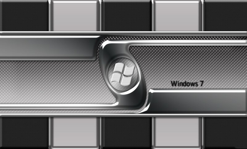 Windows 7 metallic design