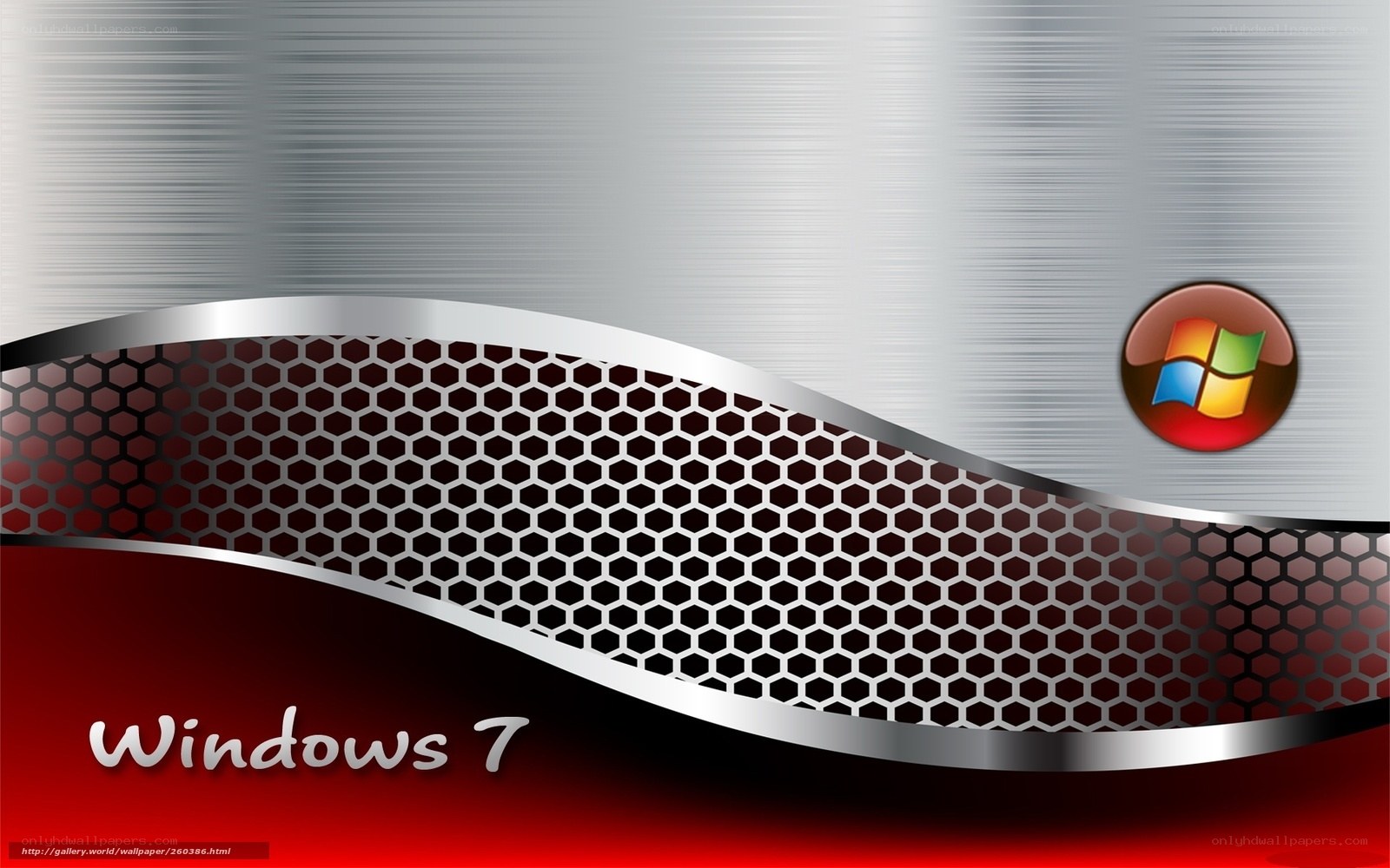 Windows 7 metallic wallpaper