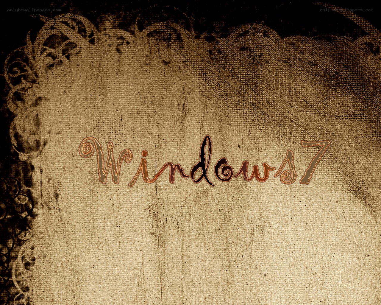Windows 7 on vintage fabric