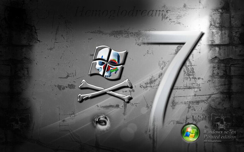 Windows 7 pirate edition wallpaper