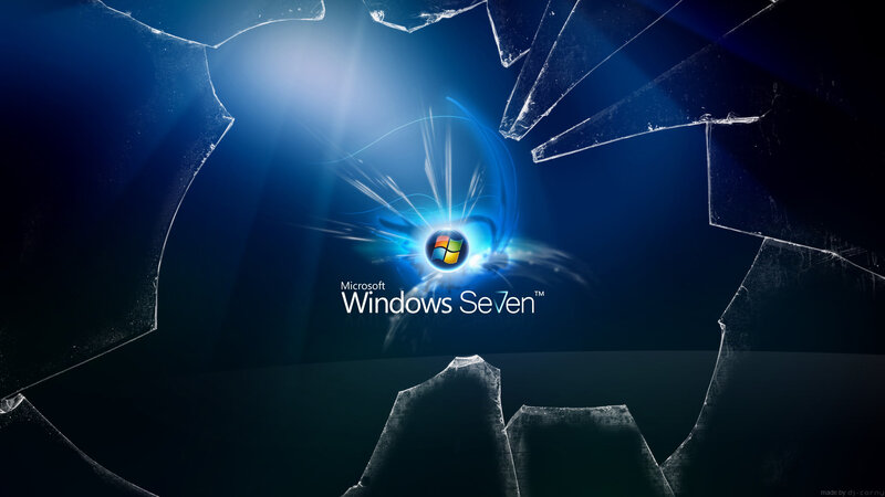 Windows 7 shattered glass