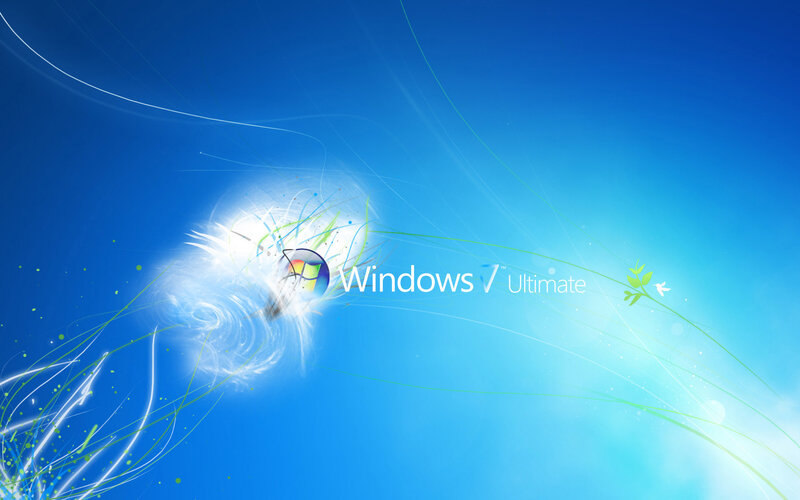 Windows 7 Ultimate Logo — Blue