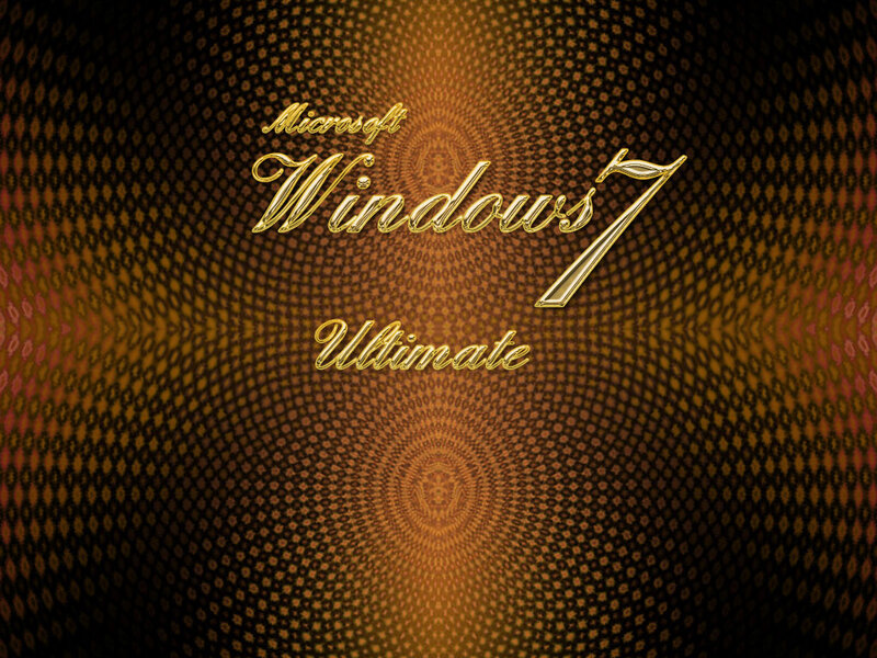 Windows 7 Ultimate Logo — Gold