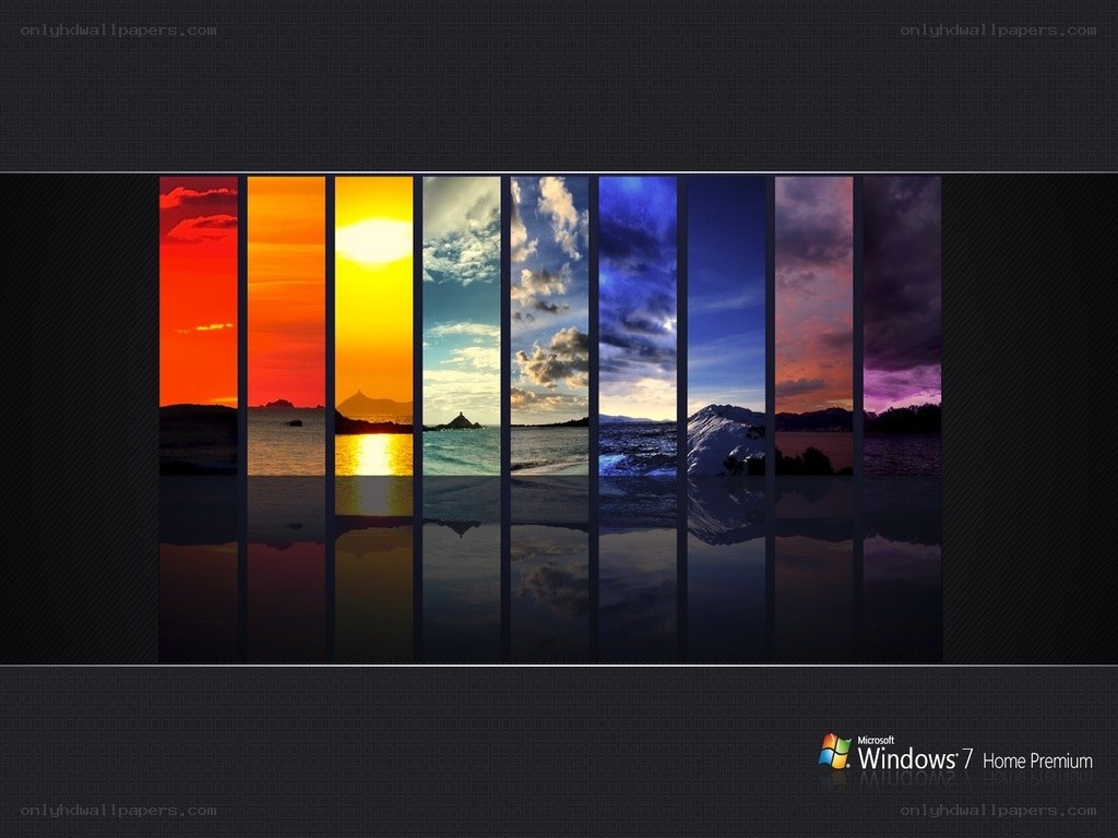 Windows 7 wallpaper collage