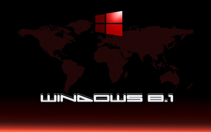 Windows 8.1 Logo — Black, Dramatic