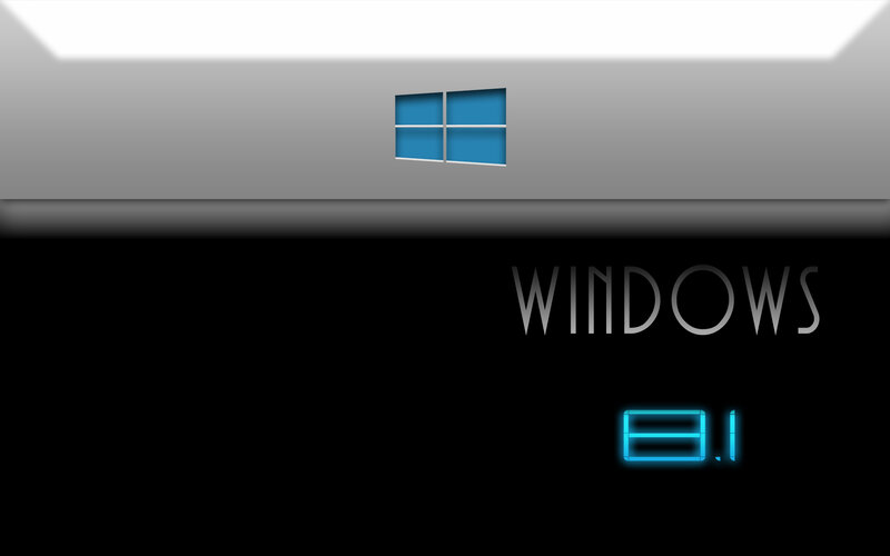 Windows 8.1 Logo — Black, Minimalist