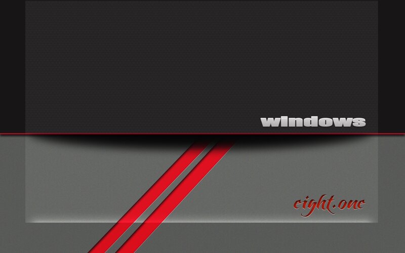 Windows 8.1 Logo — Black, Modern, Digital Art