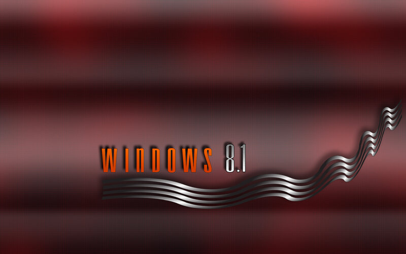 Windows 8.1 Logo — Red, Dramatic, Digital Art