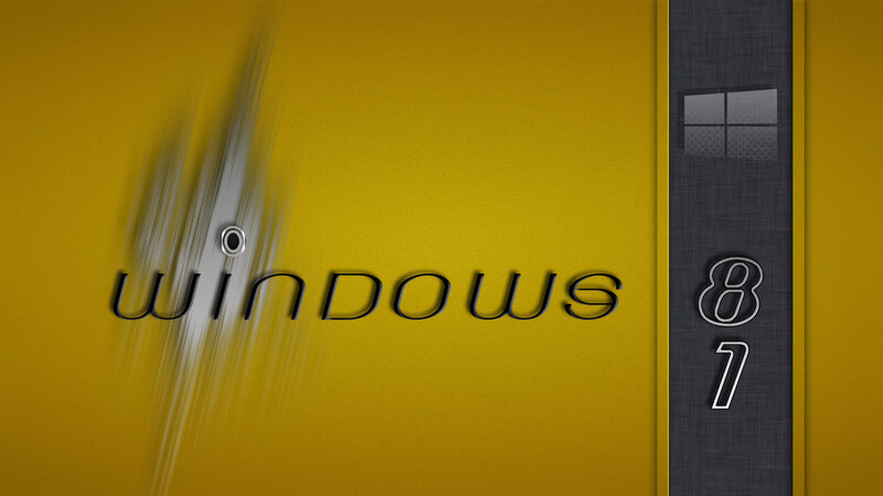 Windows 8.1 Logo — Yellow, Modern