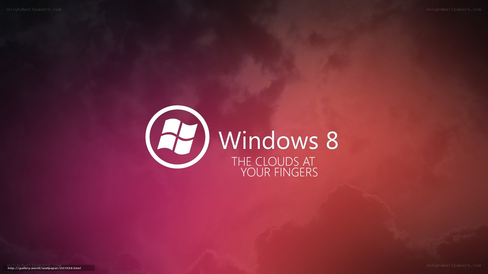 Windows 8 clouds wallpaper