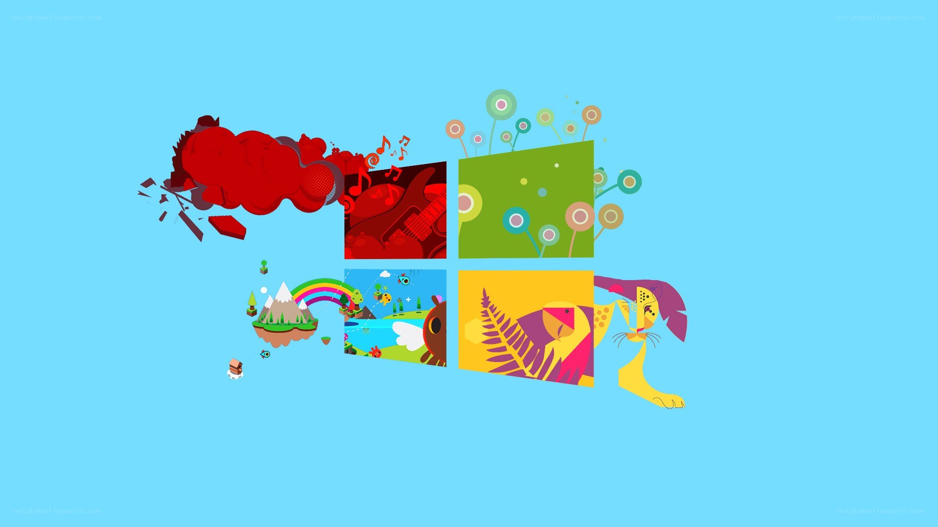 Windows 8 colorful tiles