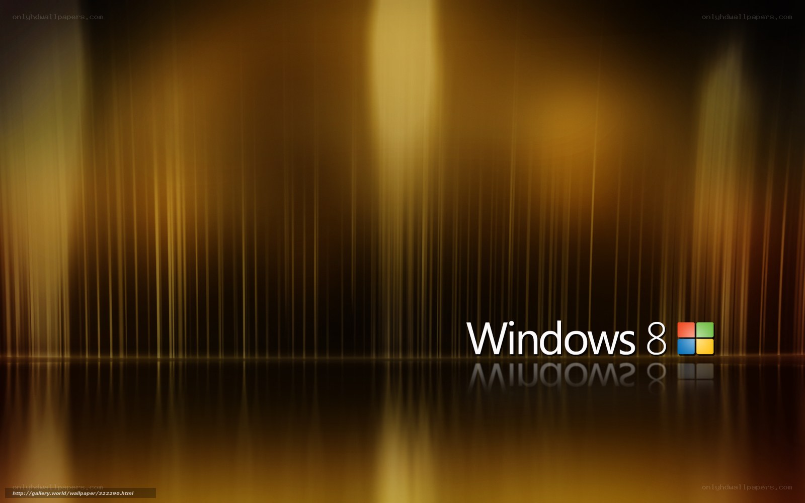 Windows 8 golden background