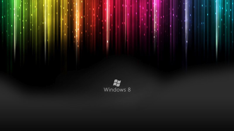Windows 8 Login Screen — Black