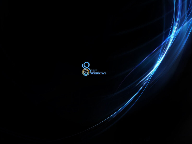 Windows 8 Logo — Black, Dark, Futuristic