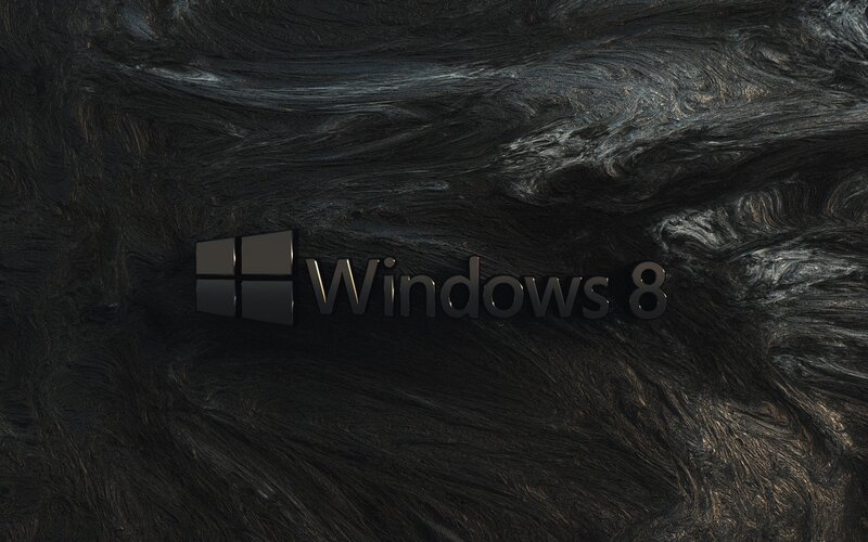 Windows 8 Logo — Black, Dark