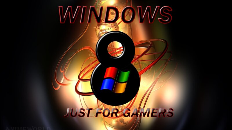 Windows 8 Logo — Black, Dramatic, Digital Art, Text