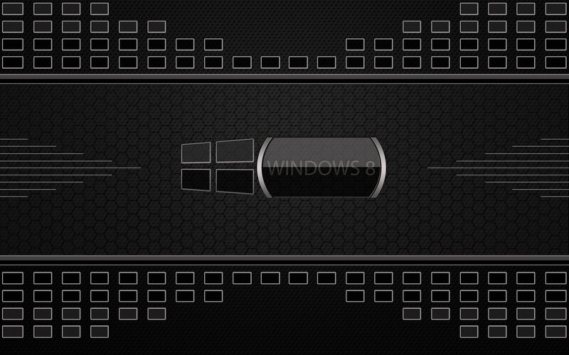 Windows 8 Logo — Black, Technological