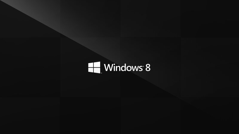 Windows 8 Logo — Black, Text
