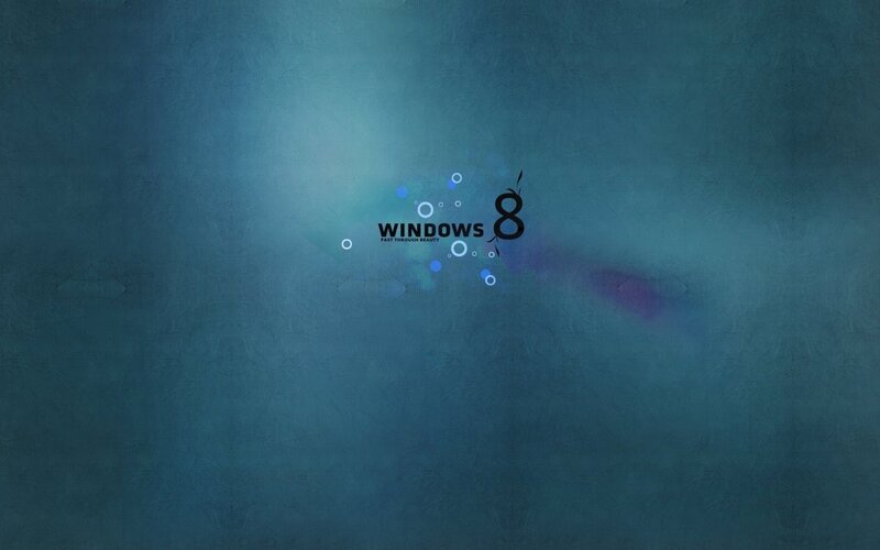 Windows 8 Logo — Blue, Calm, Digital Art, Text, Bubbles