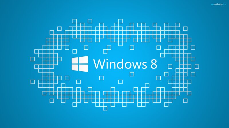 Windows 8 Logo — Blue, Clean, Modern, Digital Art