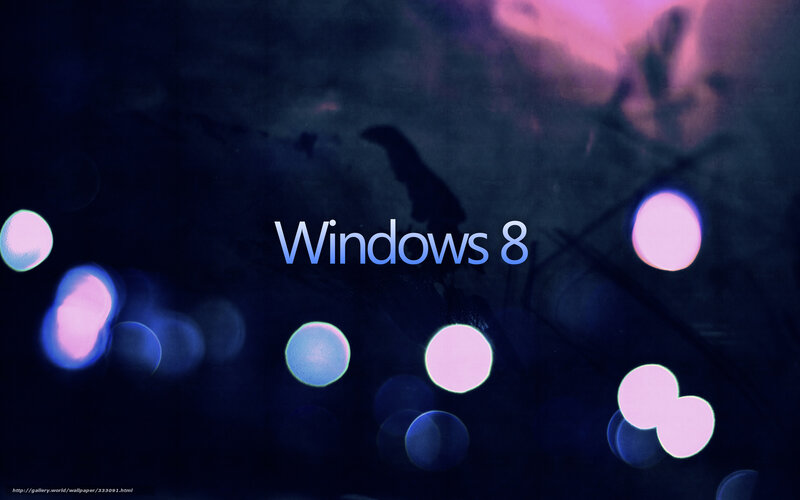 Windows 8 Logo — Blue, Dark, Atmospheric