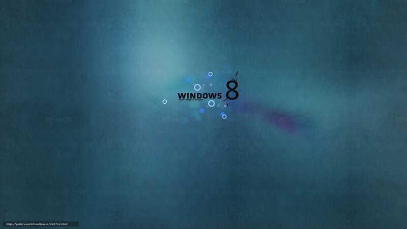 Windows 8 Logo — Blue, Minimalist, Digital Art, Bubbles