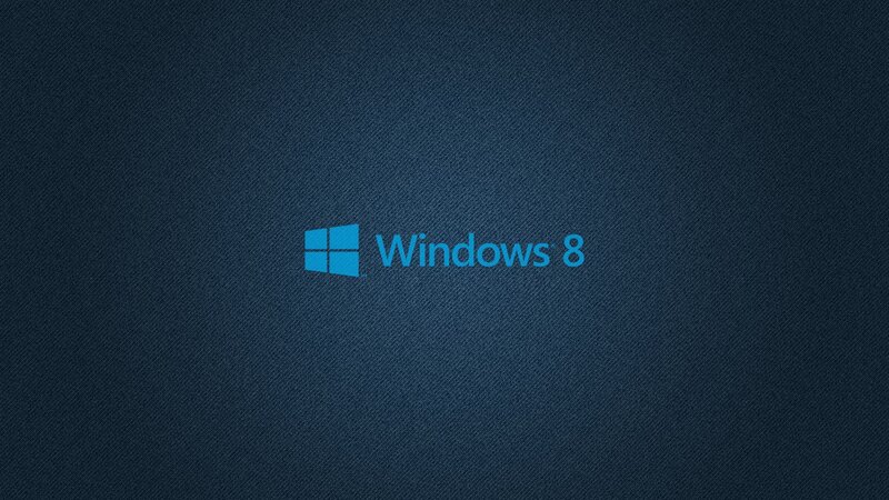 Windows 8 Logo — Blue, Minimalist, Digital Art, Text, Black, Windows 8