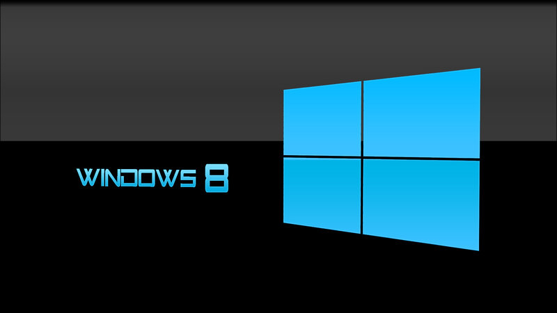 Windows 8 Logo — Blue, Minimalist, Digital Art