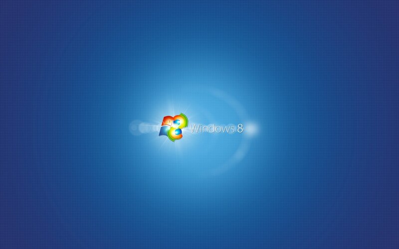 Windows 8 Logo — Blue, Neutral, Digital Art, Text, White, Windows 8
